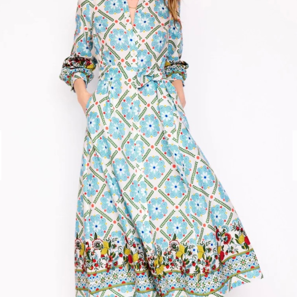 New Boden Linen Shirt Dress